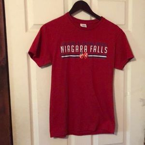 Niagara Falls Red T-Shirt Mens Small S